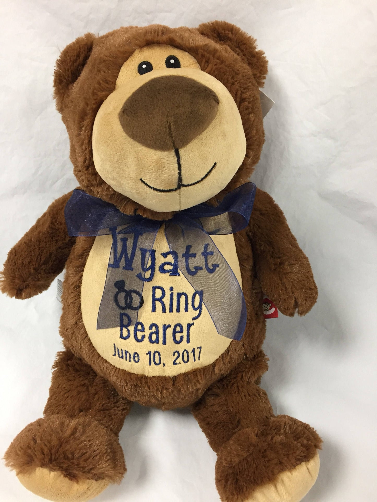 Ring Bearer Teddy Bear for Personalized Gift for Wedding Planner a Stuffed Animal Toy with Name