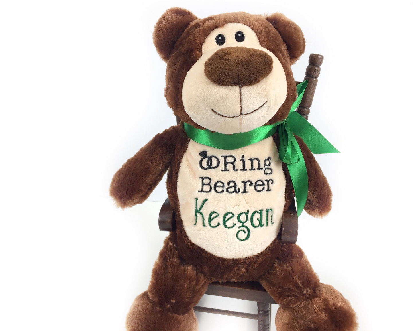 Ring Bearer Teddy Bear for Personalized Gift for Wedding Planner a Stuffed Animal Toy with Name